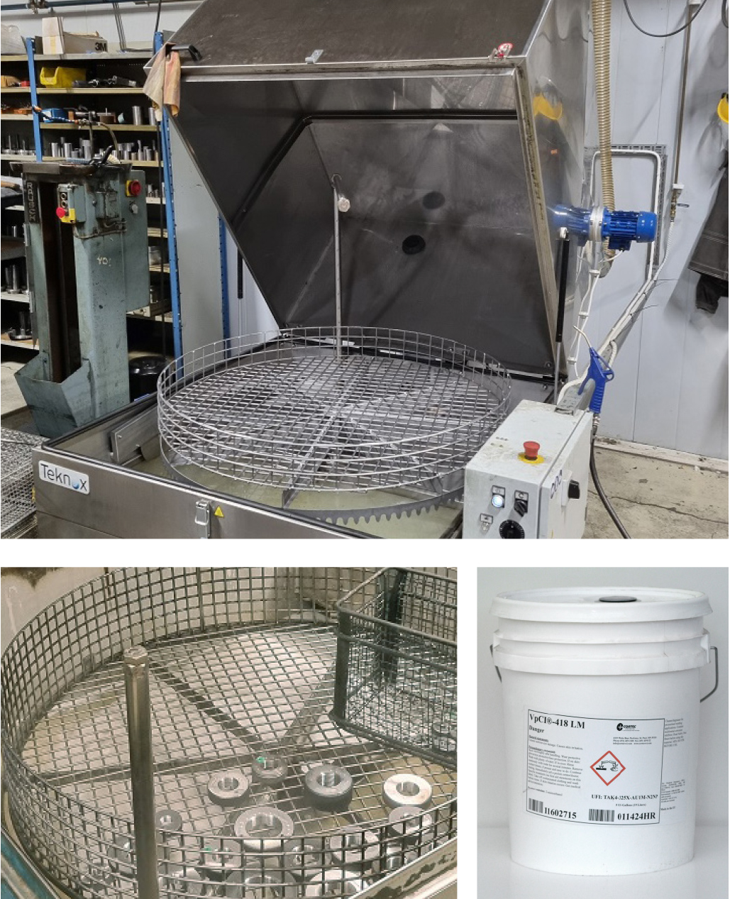 Cortec 418 LM VCI Detergent with high rust protection. Alkaline, non-foaming, silicate-free detergent for degreasing and cleaning industrial equipment. Intended for automatic washes and high-pressure cleaners. 